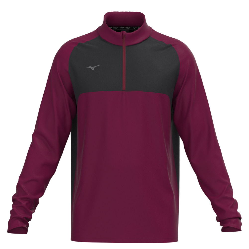 Mizuno Contrast 14 Zip Burgundy Homme TailleL